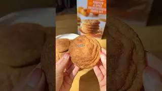Trying Trader Joe&rsquo;s NEW Pumpkin & Spice Snickerdoodle Cookie Mix 🎃🍂 #traderjoes #cookies #review