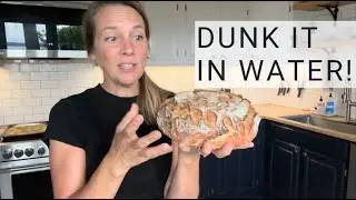 The EASIEST Quick Trick To Crisp Up Stale Sourdough Bread Loaves Revive Fix with Water in Your Oven