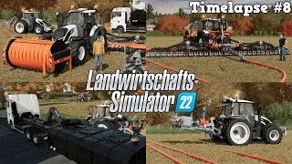Spektakuläre GÜLLEVERSCHLAUCHUNG mit HINDERNISSEN & @TheCamPeRYT! 🍂🚜💨 | [LS22]- Timelapse #8