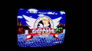 Sonic the Hedgehog ft. Tails on Samsung GXTV CRT TV (Audio Glitching)