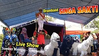 PENAMPILAN DRUMBAND SINGA SAKTI Di Acara Isro' Mi'roj PONPES SUMBER WRINGIN SUKOWONO