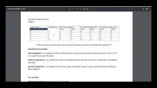 Revised Grade Contract