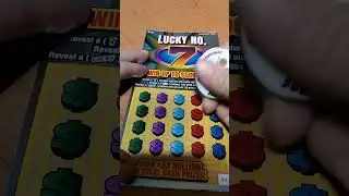 Six of the $10 Lucky No. 7 tickets