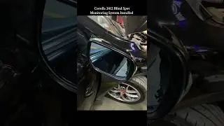 Toyota Corolla 2012 Blind Spot Monitoring System Installed ❤️&zwj;🔥 #megamotorsports #toyota #blindspot