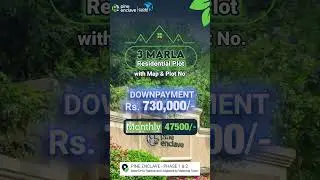 Pine Enclave Lahore Book 3 marla & 5 Marla Plots with Plot Number on Map at Instalment