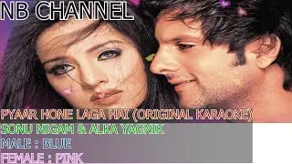 PYAAR HONE LAGA HAI - SONU NIGAM & ALKA YAGNIK - ORIGINAL KARAOKE
