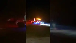 Insane K5LA Nathan train horns at night #train #kenworth #trainhorns