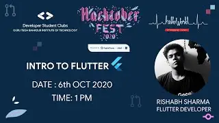 Flutter | Rishab Sharma | Hacktober Fest 2020 | HelloWorld GTBIT |DSC GTBIT
