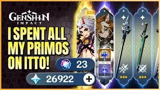 I Spent All My Primogems On Arataki Itto | Banner Summons Hoping For My Lucky Pull! | Genshin Impact
