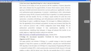 IEEE PARELLEL AND DISTRIBUTED COMPUTING TOPICS - FINAL YEAR IEEE COMPUTER SCIENCE PROJECTS