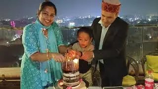 Shaivya bringing in his 2nd birthday on 18th floor... 🧿🧿
