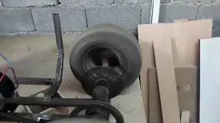 Homemade RC UGV  vehicle /Step.01 / First Test/ DC motor 22 V 250 W