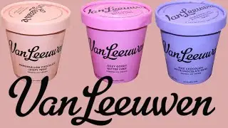 Van Leeuwen Marshmallow Chocolate Crispy Treat, Ooey Gooey Butter Cake, Chocolate White Chocolate