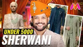 7 Best Sherwani Set Haul Under 5000 for Men 🔥 Indian Wedding Outfit Look Idea 2025 | ONE CHANCE