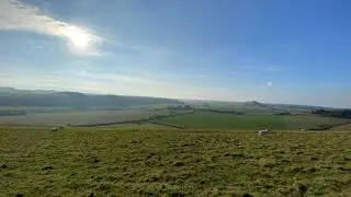 Andy walks up Cold Kitchen Hill on the West Wiltshire Downs!