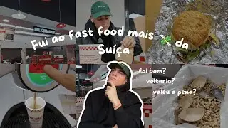 Fui ao fast food MAIS CARO  💸  da Suíça 🇨🇭🫣
