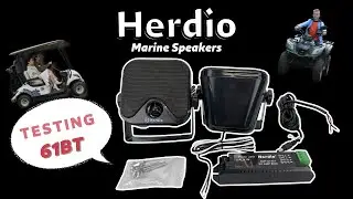 Herdio 4'' heavy duty waterproof boat marine box outdoor speakers test #speakers