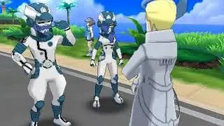 Pokemon Ultra Moon - Cutscene Ultra Recon Squad & Colress