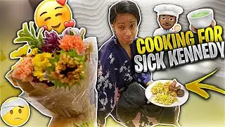 COOKING FOR MY SICK GIRLFRIEND!! **Made her feel better**