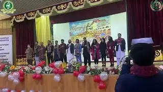 Pakistani Anthem onSindhi culture day in international medical university Bishkek Kyrgyzstan