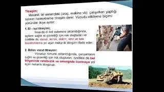 Teknik Konular Fiziksel Risk Etmenleri Bölüm 1