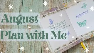 August Bullet Journal Setup ✨| Waterfall Edges| Plan with Me  ✨📖