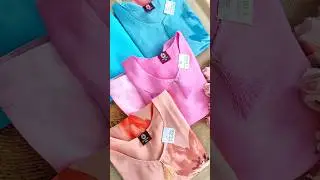 Pastel Trio: Peach, Pink & Sky Blue Kurti Sets &ndash; ₹999 Each | Bishwa Mega Maart Goraya #floralkurti