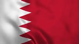 The BAHRAIN Flag Waving in the wind - flag animation - motion background - Full HD By. Blonksong
