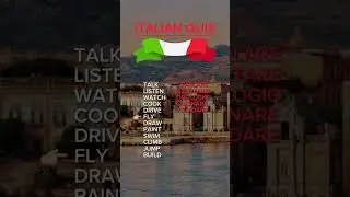 Improve Your Italian Fast! | Word Quiz Game 🇮🇹