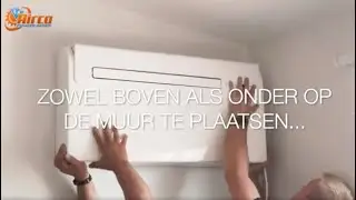 Monoblock airco van Olimpia Splendid installatie video. Airco zonder buitenunit