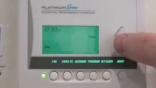 Tutorial: How To Program A Venstar T1700 1 Day Programmable Thermostat