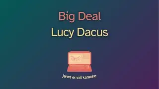 Lucy Dacus – Big Deal (Karaoke)