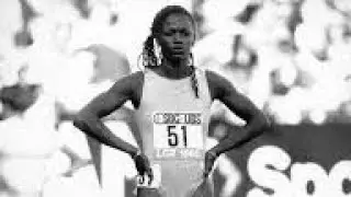Valérie Brisco-Hooks vor Marlies Göhr 100 m women's event at the Legendary Zurich meeting 1985.