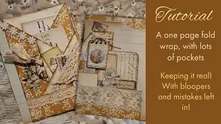 Come faff with me: A one page wonder pocket wrap around, with bloopers 😂