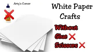 2 Easy and Cheap White Paper Craft Ideas | DIY White Paper Craft | DIY Craft | Paper Craft |Tutorial