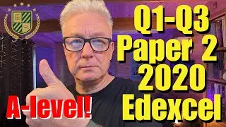 Edexcel A-Level Maths 2020 Paper 2 (Pure) Q1-Q3 | Walkthrough