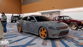 Dodge Charger Scat Pack on Brushed Gold Rucci Buckle Forged Wheels at MEM Auto Expo 2k21