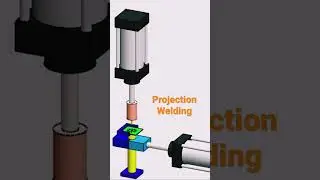 || Projection welding animation || #spotwelding #projectionwelding #welding