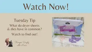 Quick Tip Die Cutting with Dryer Sheets