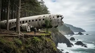 I Found a Crashed Airplane in the Forest and Built a Secret Shelter Inside It