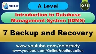A Level - IDMS 7 Backup and Recovery