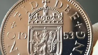 UK Coin One Shilling coin Viewing & Mintage quantity (1953~1967) Scottish arms one lions
