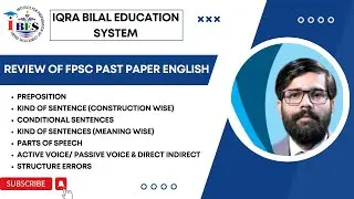 Review of FPSC Past Papers English | IBES