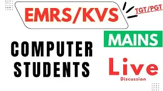 Group For Computer Students Only | 30 Day Target | Descriptive Answer Writing Challenge | EMRS/KVS