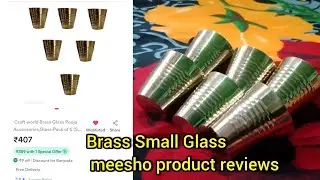 Meesho Product Reviews | Brass Glass#meesho 
