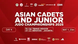 Day-4(Elim) Mat 1: Jakarta Asian Junior Judo Championship 2025