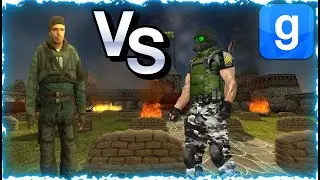 Half Life Rebels VS HECU Soldiers NPC Fight Garry's Mod