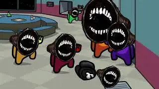 Among Us but that's all Siren Head - distraction dance animation #4