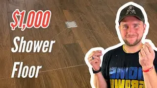 $1,000 Shower Floor. How to tile a Curbless Shower. DIY. GURU Shower System. DIY