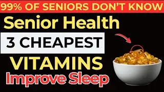 Seniors Can&rsquo;t Sleep? 3 Vitamins That Support Better Sleep Naturally! #vitamins